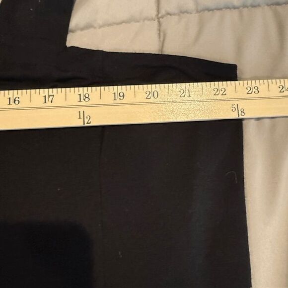 Eileen Fisher Viscose Stretch Jersey Cropped Jumpsuit Black Side Pockets Size 1X - Picture 7 of 12